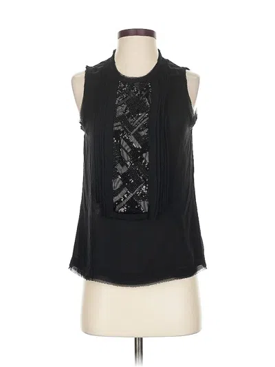 Pre-owned Vince Sleeveless Blouse In Black