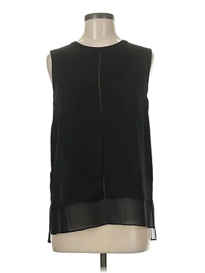 Pre-owned Vince Sleeveless Blouse In Black