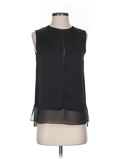 Pre-owned Vince Sleeveless Blouse In Black