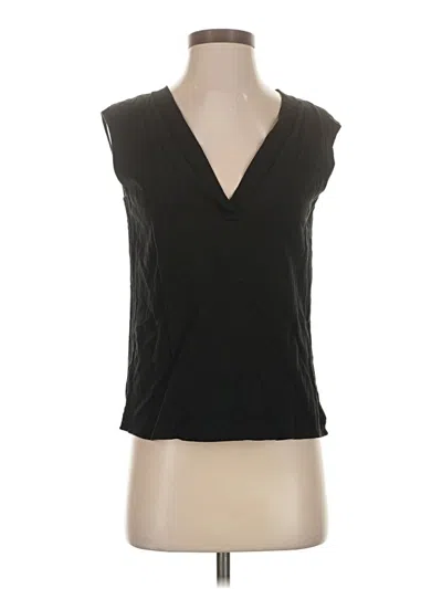 Pre-owned Vince Sleeveless Blouse In Black