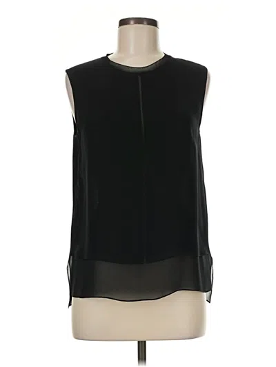 Pre-owned Vince Sleeveless Blouse In Black