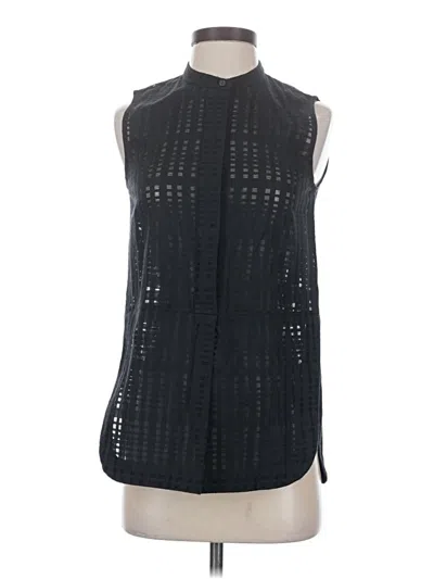 Pre-owned Vince Sleeveless Blouse In Black