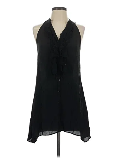 Pre-owned Vince Sleeveless Blouse In Black