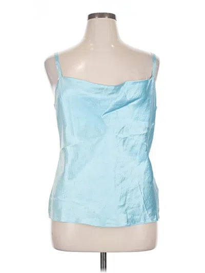 Pre-owned Vince Sleeveless Blouse In Blue