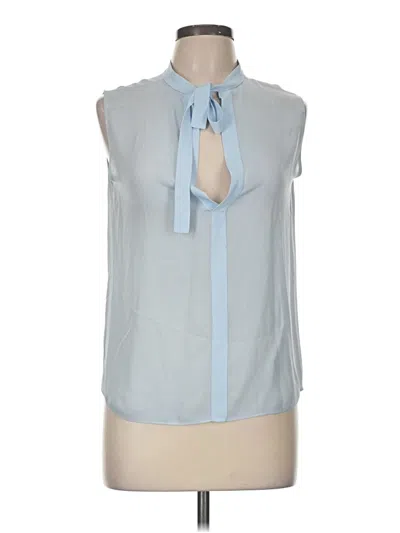 Pre-owned Vince Sleeveless Blouse In Blue