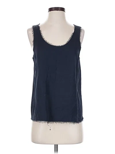 Pre-owned Vince Sleeveless Blouse In Blue