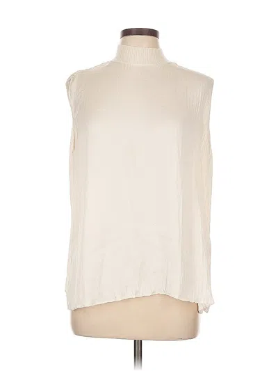 Pre-owned Vince Sleeveless Blouse In Brown