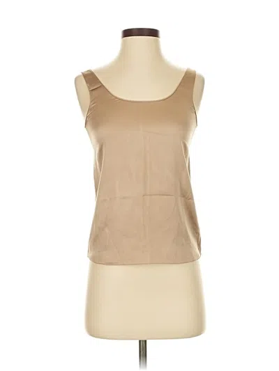 Pre-owned Vince Sleeveless Blouse In Brown