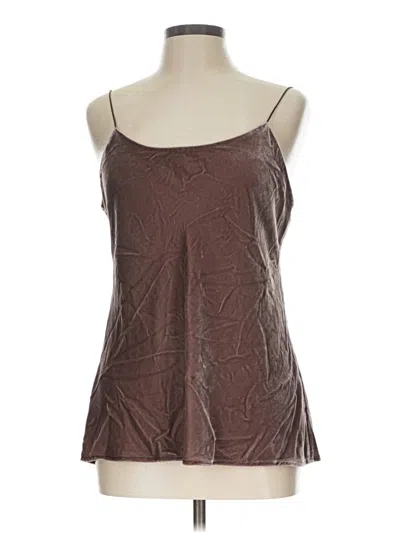 Pre-owned Vince Sleeveless Blouse In Brown