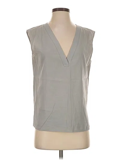 Pre-owned Vince Sleeveless Blouse In Gray