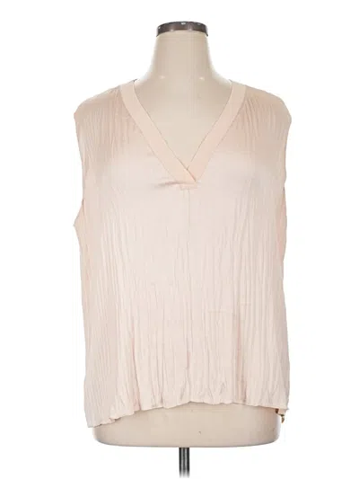 Pre-owned Vince Sleeveless Blouse In Ivory