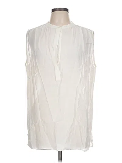 Pre-owned Vince Sleeveless Blouse In Ivory