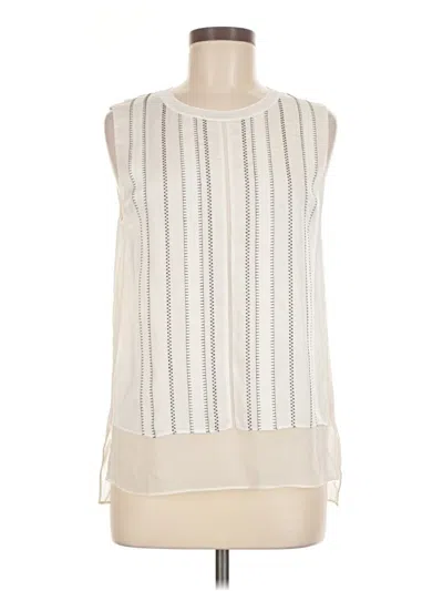 Pre-owned Vince Sleeveless Blouse In Ivory