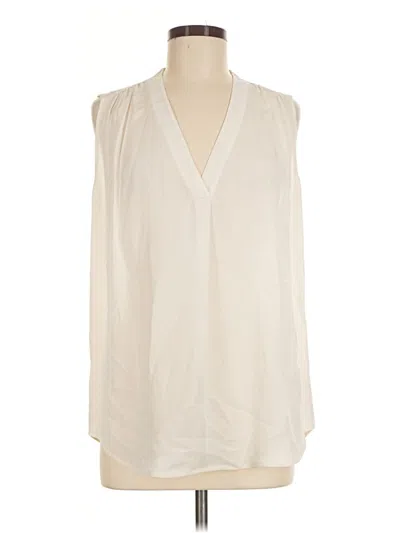 Pre-owned Vince Sleeveless Blouse In Ivory