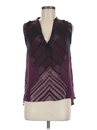 Pre-owned Vince Sleeveless Blouse In Purple