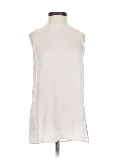 Pre-owned Vince Sleeveless Blouse In White