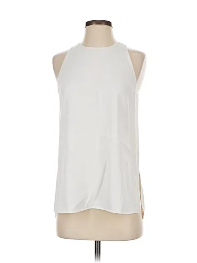 Pre-owned Vince Sleeveless Blouse In White