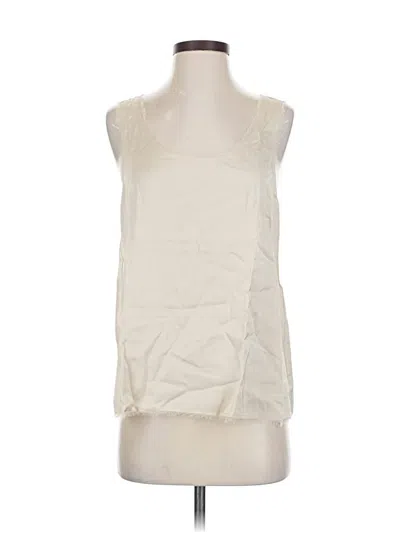 Pre-owned Vince Sleeveless Blouse In White
