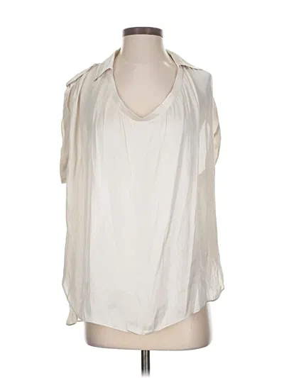 Pre-owned Vince Sleeveless Blouse In White