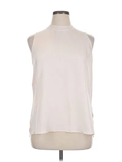 Pre-owned Vince Sleeveless Blouse In White