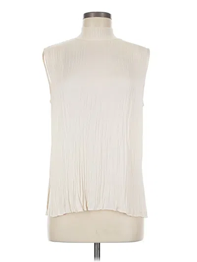 Pre-owned Vince Sleeveless Blouse In White