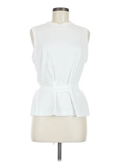Pre-owned Vince Sleeveless Blouse In White