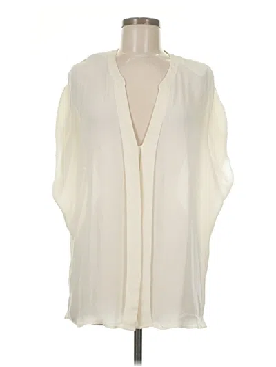 Pre-owned Vince Sleeveless Blouse In White