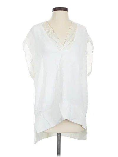 Pre-owned Vince Sleeveless Blouse In White