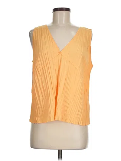 Pre-owned Vince Sleeveless Blouse In Yellow