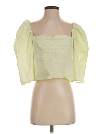 Pre-owned Vince Sleeveless Blouse In Yellow