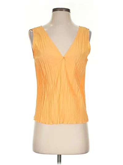 Pre-owned Vince Sleeveless Blouse In Yellow
