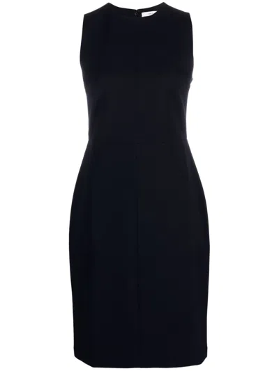 Vince Sleeveless Knee-length Dress In Blue