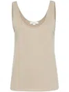 Vince Sleeveless Knitted Top In Neutrals