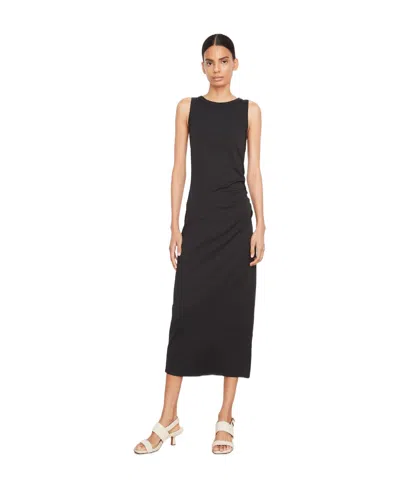 Vince Sleeveless Midi Dress In Black
