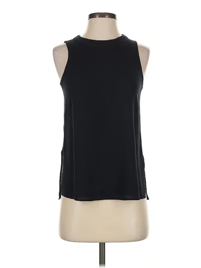 Pre-owned Vince Sleeveless Silk Top Black Halter Neckline Tops