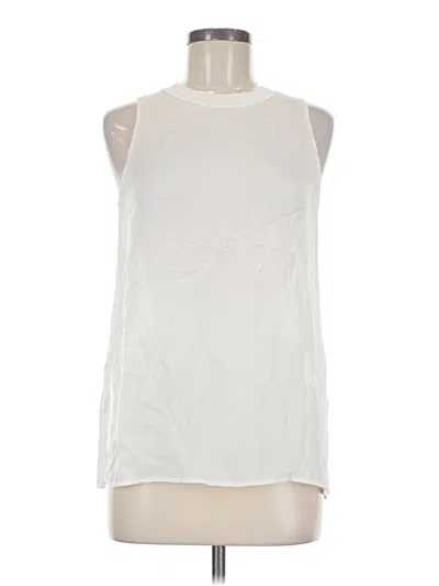 Pre-owned Vince Sleeveless Silk Top Ivory Halter Neckline Tops In White