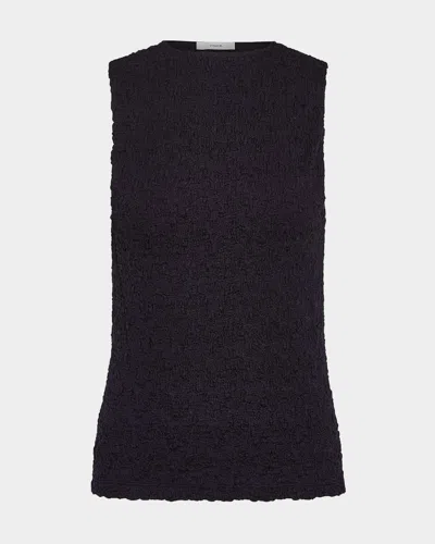Vince Sleeveless Smocked Top In Sand