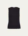Vince Smocked Shell Top In Smocked Shell