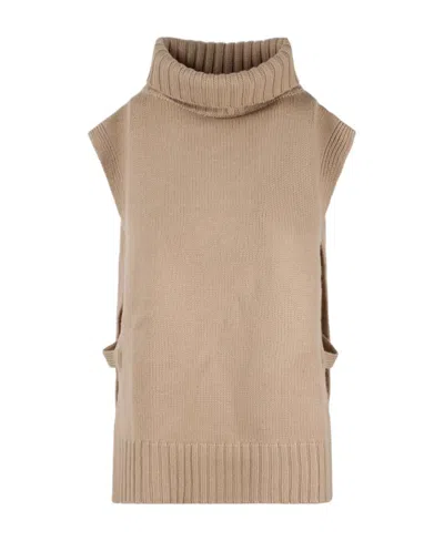 Vince Sleeveless Sweater In Nude