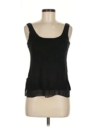 Pre-owned Vince Sleeveless Top Black Scoop Neck Tops