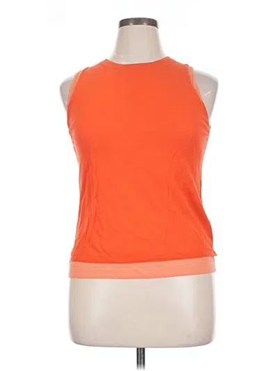Pre-owned Vince Sleeveless Top Orange Halter Neckline Tops
