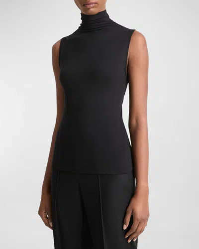 VINCE SLEEVELESS TURTLENECK TOP