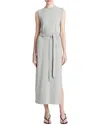 Vince Sleeveless Cotton Knit Midi Dress