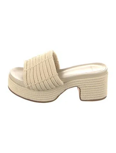 Pre-owned Vince Slides In Neutral