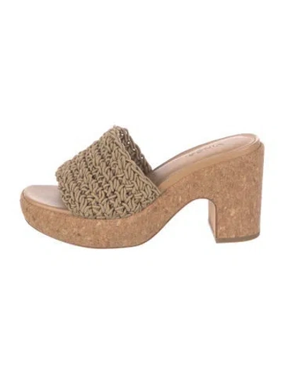 Pre-owned Vince Slides In Neutral