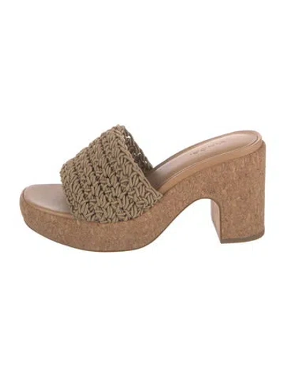 Pre-owned Vince Slides In Neutrals