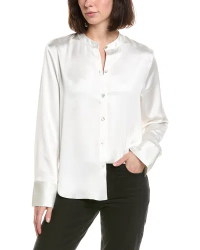 Vince Slim Fit Blouse In White