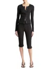 Vince Slim Fit Capri Pant In Black In Black