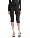 Vince Mid-rise Slim-fit Capris In Black