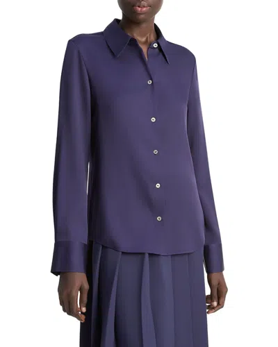 Vince Slim Fit Classic Shirt In Purple
